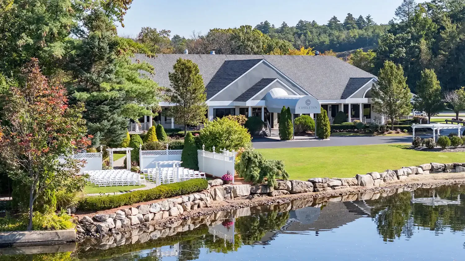 castleton's waterfront venue on a sunny summer day